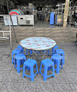 Bộ bàn inox ghế nhựa