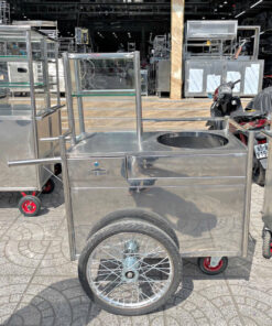 Xe đẩy bán xôi inox