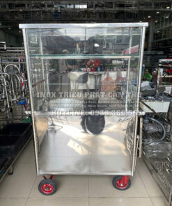 xe bánh mì inox 430