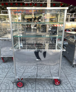 xe bánh mì inox 430