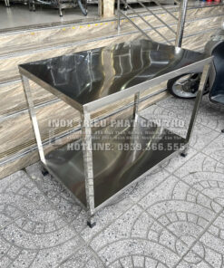 Bàn sơ chế 2 tầng inox 304