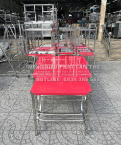 Bàn ăn cố định inox 201