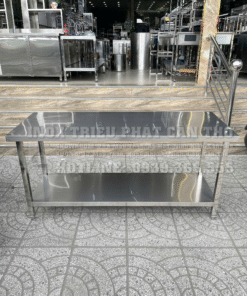 Bàn sơ chế 2 tầng inox 304