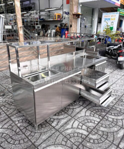 Quầy pha chế inox 304