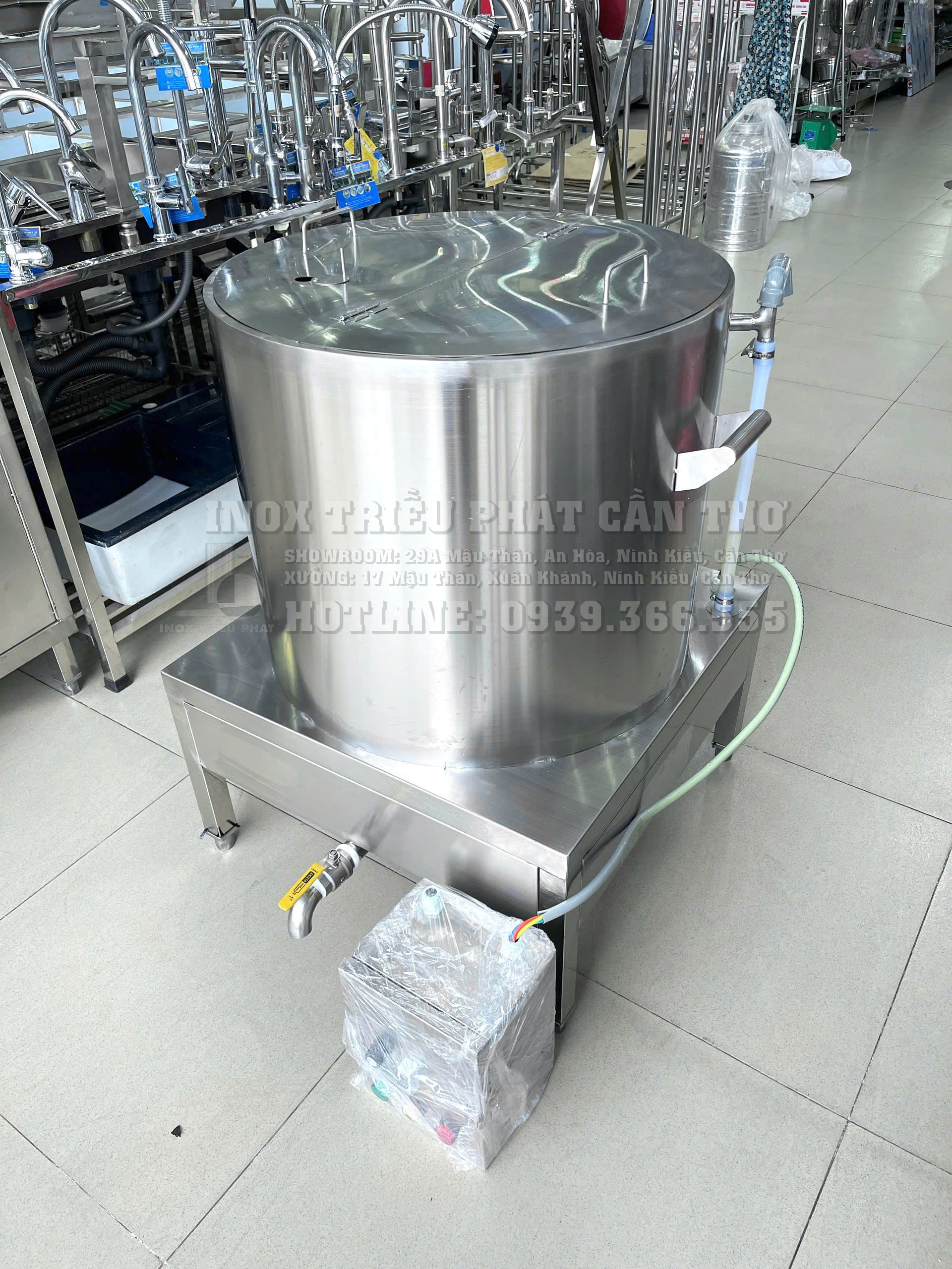 Nồi cháo điện inox 304 120L