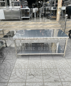 Bàn sơ chế 2 tầng inox 304