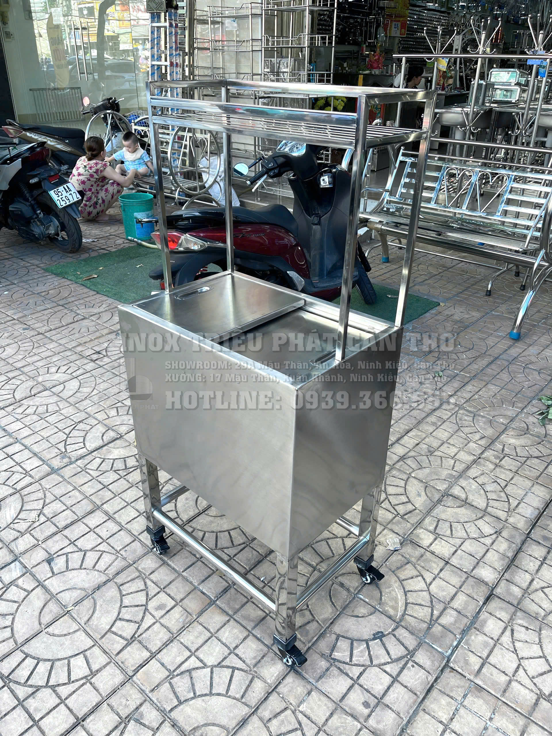 Thùng đá inox 201