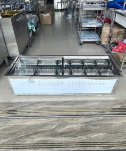 Thùng đá âm quầy inox 304