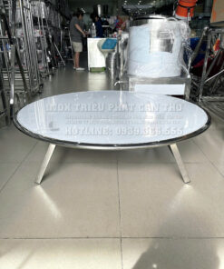 Bàn tròn bệt inox 201
